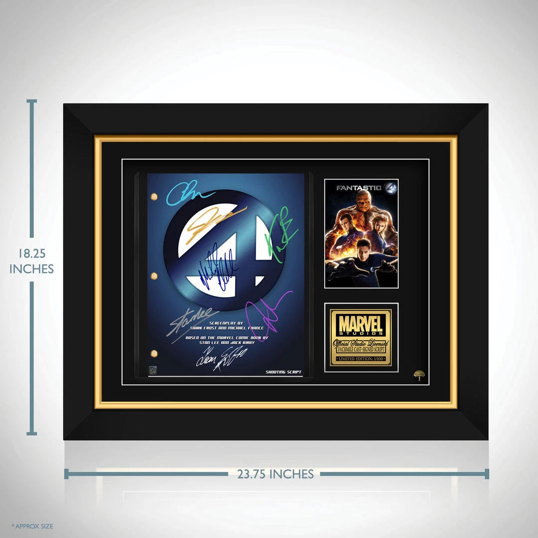 RARE-T Fantastic Four 2005 Script Limited Signature Edition Studio Licensed Custom Frame 3 RARE-T Fantastic Four 2005 Script Limited Signature Edition Studio Licensed Custom Frame