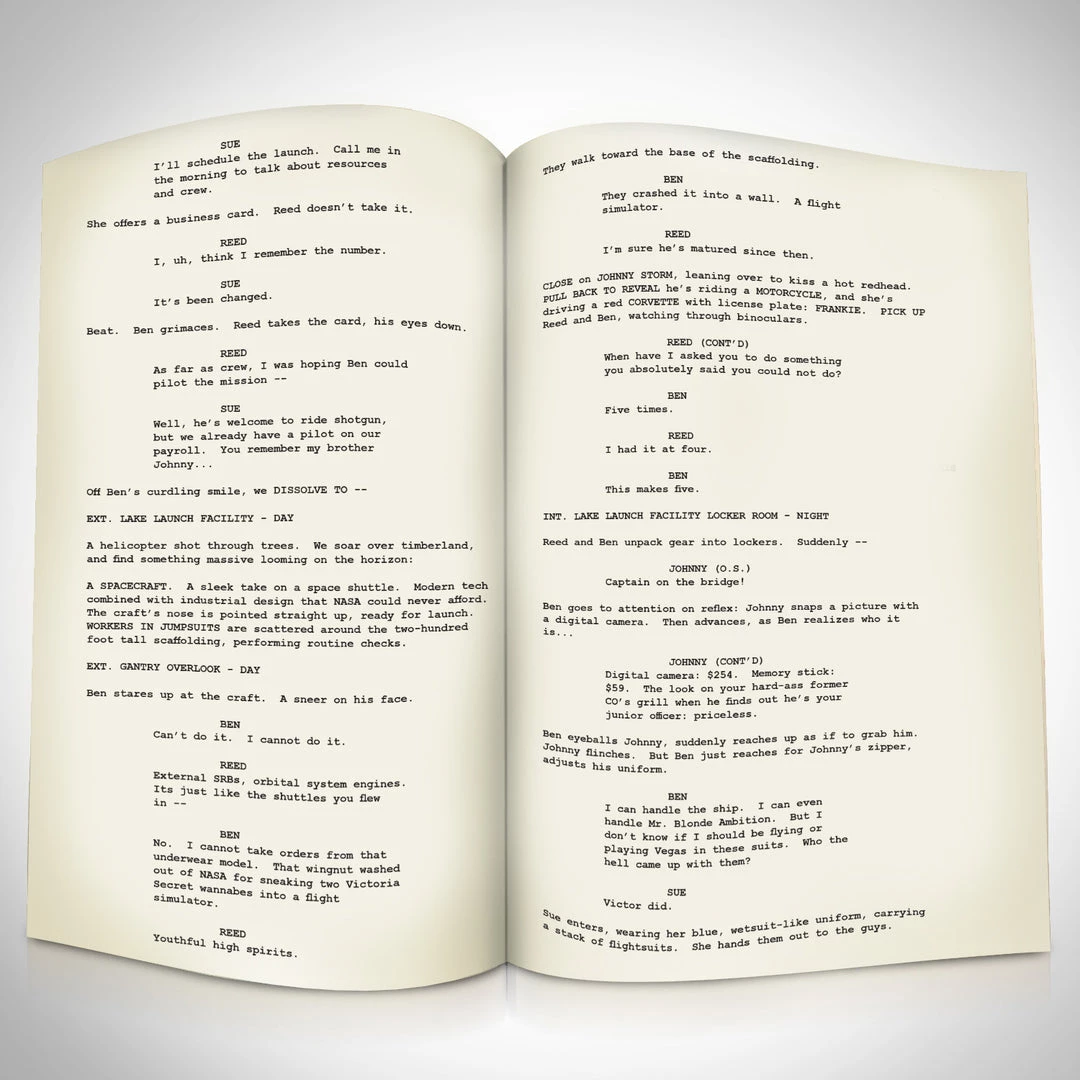 RARE-T Fantastic Four 2005 Script Limited Signature Edition Studio Licensed Custom Frame 4 RARE-T Fantastic Four 2005 Script Limited Signature Edition Studio Licensed Custom Frame