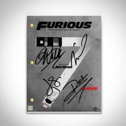 RARE-T Limited Edition Frames Furious 7 Transcript Limited Signature Edition Studio Licensed Custom Frame