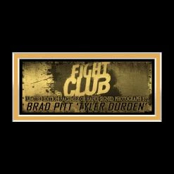 RARE-T Fight Club Brad Pitt Photo Limited Signature Edition Studio Licensed Custom Frame