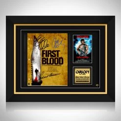 RARE-T Limited Edition Frames Rambo First Blood Script Limited Signature Edition Studio Licensed Custom Frame