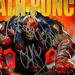 Rare-T Limited Edition Frames Five Finger Death Punch Got Your Six Gold LP Limited Signature Edition Studio Licensed Custom Frame