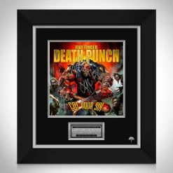 RARE-T Five Finger Death Punch - Got Your Six LP Cover Limited Signature Edition Studio Licensed Custom Frame