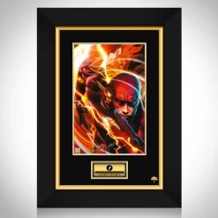 VAULT COLLECTIBLES The Flash Hand-Signed Artwork Print By Artist Greg Horn Custom Frame Signed Memorabilia
