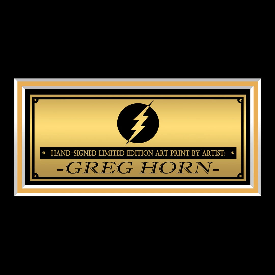 VAULT COLLECTIBLES The Flash Hand-Signed Artwork Print By Artist Greg Horn Custom Frame Signed Memorabilia 7 VAULT COLLECTIBLES The Flash Hand-Signed Artwork Print By Artist Greg Horn Custom Frame Signed Memorabilia