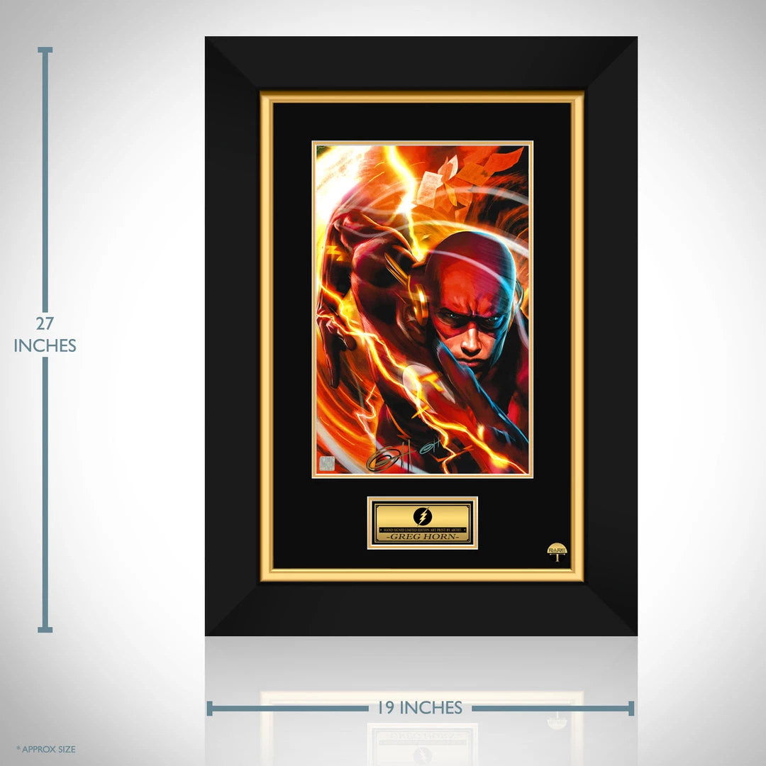 VAULT COLLECTIBLES The Flash Hand-Signed Artwork Print By Artist Greg Horn Custom Frame Signed Memorabilia 4 VAULT COLLECTIBLES The Flash Hand-Signed Artwork Print By Artist Greg Horn Custom Frame Signed Memorabilia