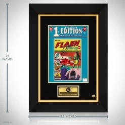 APW The Flash Famous 1St Edition #F-8 Limited Treasury Sized Hand-Signed Comic By Stan Lee Custom Frame Signed Memorabilia