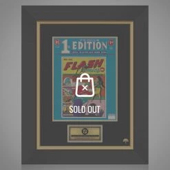 APW The Flash Famous 1St Edition #F-8 Limited Treasury Sized Hand-Signed Comic By Stan Lee Custom Frame Signed Memorabilia