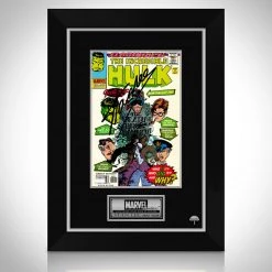 APW The Incredible Hulk - Flashback 'The Death Of Brian Banner' Hand-Signed Comic Book By Stan Lee Custom Frame