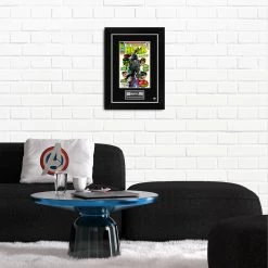 APW The Incredible Hulk - Flashback 'The Death Of Brian Banner' Hand-Signed Comic Book By Stan Lee Custom Frame