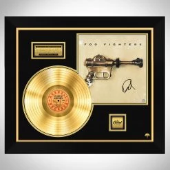 RARE-T Limited Edition Frames Foo Fighters Self-Titled Gold LP Limited Signature Edition Licensed Custom Frame