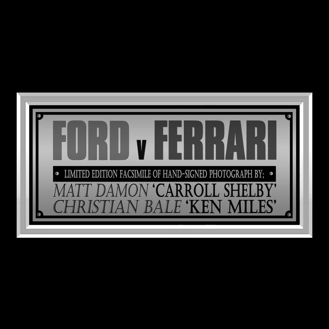 RARE-T Ford V Ferrari Photo Limited Signature Edition Studio Licensed Custom Frame Limited Edition Frames 5 RARE-T Ford V Ferrari Photo Limited Signature Edition Studio Licensed Custom Frame Limited Edition Frames