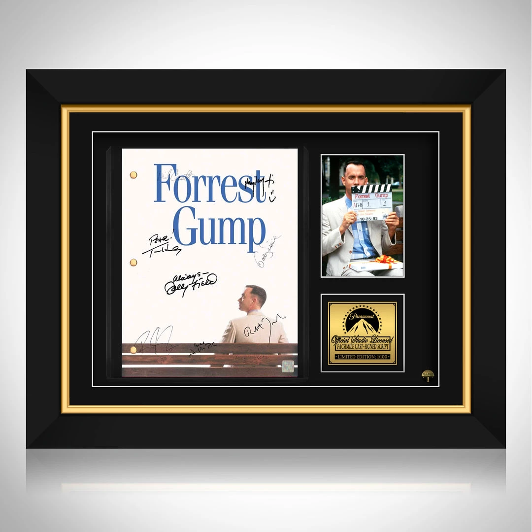 RARE-T Forrest Gump- Limited Signature Edition Studio Licensed Script Custom Frame Limited Edition Frames 1 RARE-T Forrest Gump- Limited Signature Edition Studio Licensed Script Custom Frame Limited Edition Frames