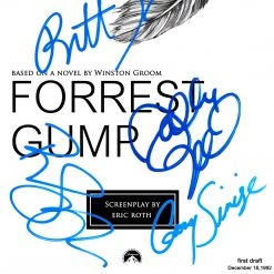 RARE-T Forrest Gump Script Limited Signature Edition Studio Licensed Custom Frame