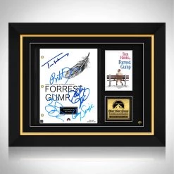 RARE-T Forrest Gump Script Limited Signature Edition Studio Licensed Custom Frame