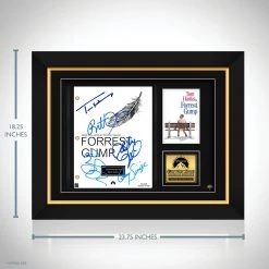 RARE-T Forrest Gump Script Limited Signature Edition Studio Licensed Custom Frame