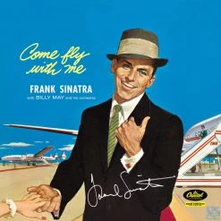 RARE-T Frank Sinatra Come Fly With Me Gold LP Limited Signature Edition Studio Licensed Custom Frame