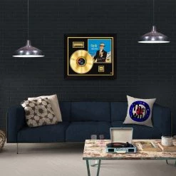 RARE-T Frank Sinatra Come Fly With Me Gold LP Limited Signature Edition Studio Licensed Custom Frame