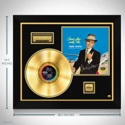 RARE-T Frank Sinatra Come Fly With Me Gold LP Limited Signature Edition Studio Licensed Custom Frame