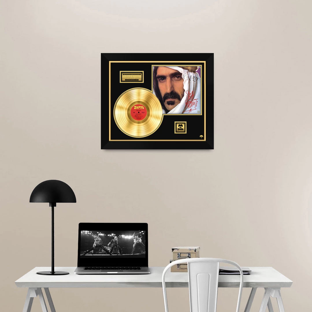 Rare-T Frank Zappa Sheik Yerbouti Gold LP Limited Signature Edition Studio Licensed Custom Frame 6 Rare-T Frank Zappa Sheik Yerbouti Gold LP Limited Signature Edition Studio Licensed Custom Frame