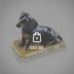 RARE-T Frankenmuth Dog Beer Original Antique Bar Display/Advertisement