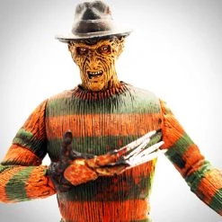 RARE-T A Nightmare On Elm Street - Movie Maniacs Series 1 Bloody Version Freddy Krueger Figure Unopened