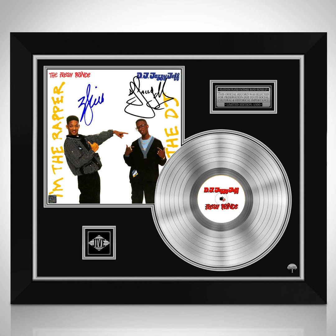 RARE-T DJ Jazzy Jeff & The Fresh Prince - I'm The Rapper He's The DJ Platinum LP Limited Signature Edition Studio Licensed Custom Frame Limited Edition Frames 1 RARE-T DJ Jazzy Jeff & The Fresh Prince - I'm The Rapper He's The DJ Platinum LP Limited Signature Edition Studio Licensed Custom Frame Limited Edition Frames