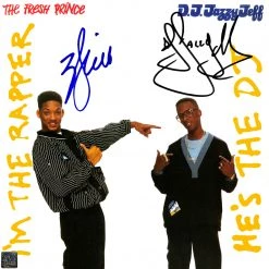 RARE-T DJ Jazzy Jeff & The Fresh Prince - I'm The Rapper He's The DJ Gold LP Limited Signature Edition Studio Licensed Custom Frame Limited Edition Frames