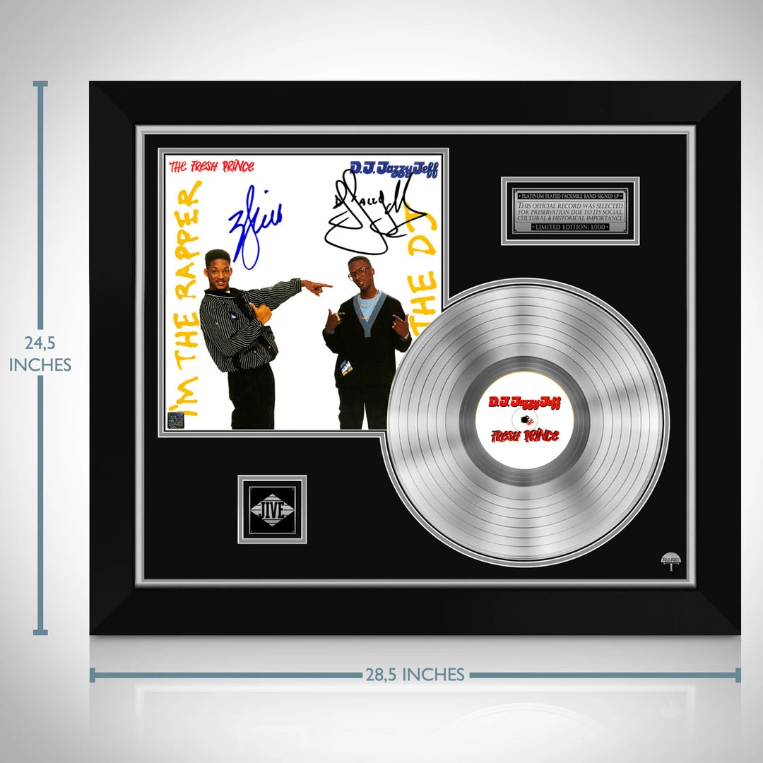 RARE-T DJ Jazzy Jeff & The Fresh Prince - I'm The Rapper He's The DJ Platinum LP Limited Signature Edition Studio Licensed Custom Frame Limited Edition Frames 2 RARE-T DJ Jazzy Jeff & The Fresh Prince - I'm The Rapper He's The DJ Platinum LP Limited Signature Edition Studio Licensed Custom Frame Limited Edition Frames