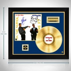 RARE-T DJ Jazzy Jeff & The Fresh Prince - I'm The Rapper He's The DJ Gold LP Limited Signature Edition Studio Licensed Custom Frame Limited Edition Frames