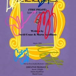 RARE-T Friends TV Show Purple Script Limited Signature Edition Studio Licensed Custom Frame Limited Edition Frames