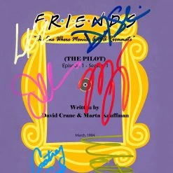 RARE-T Friends TV Show Purple Script Limited Signature Edition Studio Licensed Custom Frame Limited Edition Frames