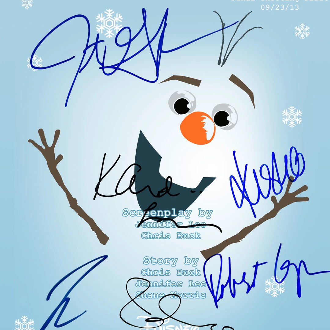 RARE-T Frozen Script Limited Signature Edition Studio Licensed Custom Frame Limited Edition Frames 5 RARE-T Frozen Script Limited Signature Edition Studio Licensed Custom Frame Limited Edition Frames