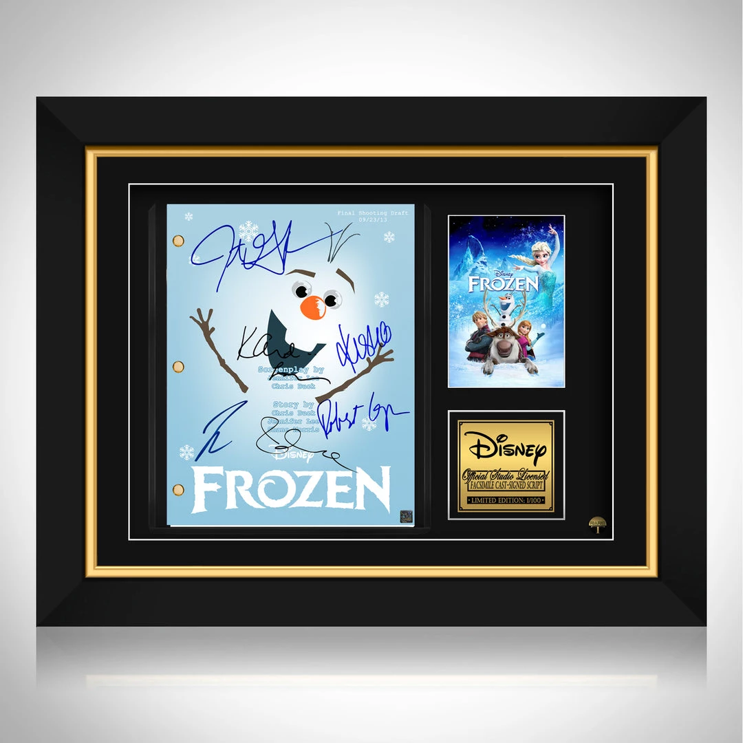RARE-T Frozen Script Limited Signature Edition Studio Licensed Custom Frame Limited Edition Frames 1 RARE-T Frozen Script Limited Signature Edition Studio Licensed Custom Frame Limited Edition Frames