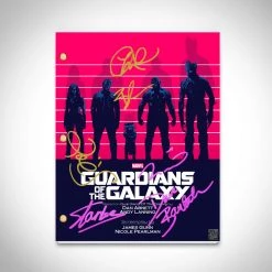 RARE-T Limited Edition Frames Guardians Of The Galaxy Script Limited Signature Edition Studio Licensed Custom Frame