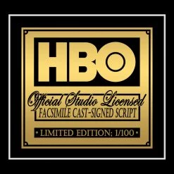 RARE-T Game Of Thrones- Limited Signature Edition Studio Licensed Script Custom Frame