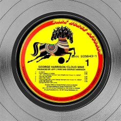 Rare-T Limited Edition Frames George Harrison - Cloud Nine Limited Signature Edition Studio Licensed Platinum LP Custom Frame