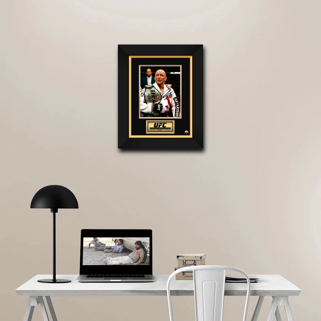 RARE-T Georges St-Pierre UFC Champion Limited Signature Edition Studio Licensed Photo Custom Frame Sports Memorabilia 2 RARE-T Georges St-Pierre UFC Champion Limited Signature Edition Studio Licensed Photo Custom Frame Sports Memorabilia