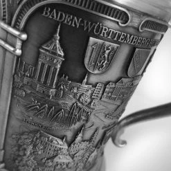 Jonathan Beer Stein- Vintage German Lidded 'Zinn' Beer Stein Barware & Signs