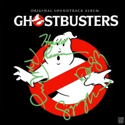 RARE-T Ghostbusters Original Soundtrack Limited Signature Edition Gold LP Custom Frame