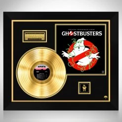 RARE-T Ghostbusters Original Soundtrack Limited Signature Edition Gold LP Custom Frame