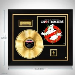 RARE-T Ghostbusters Original Soundtrack Limited Signature Edition Gold LP Custom Frame
