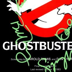 RARE-T Ghostbusters Script Limited Signature Edition Studio Licensed Custom Frame