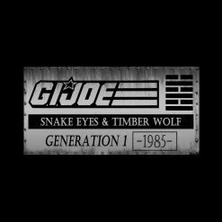RARE-T 1985 Gi Joe - Snake Eyes & Timberwolf Museum Display