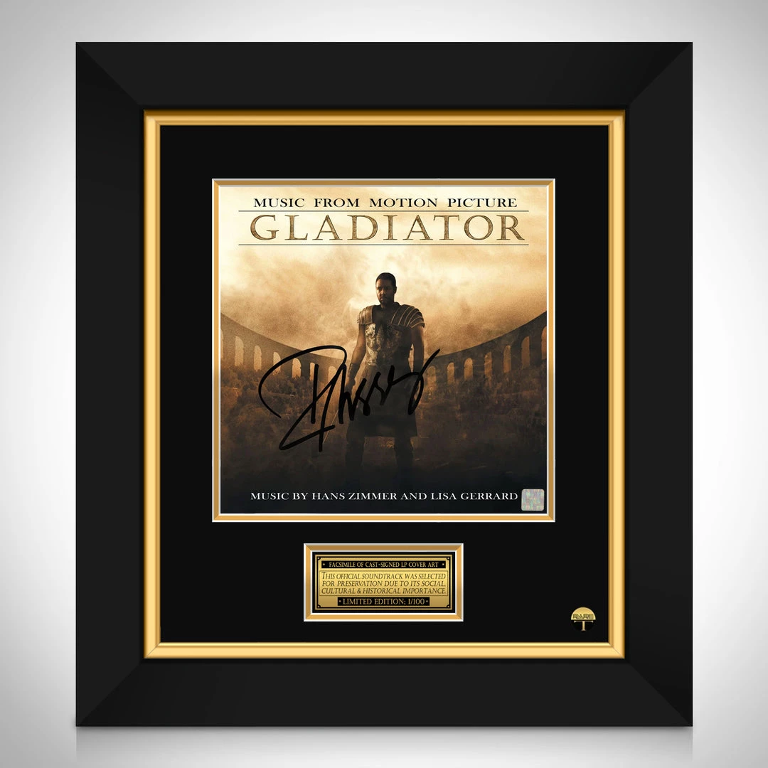 RARE-T Gladiator Movie Soundtrack Limited Signature Edition Studio Licensed LP Cover Custom Frame Limited Edition Frames 1 RARE-T Gladiator Movie Soundtrack Limited Signature Edition Studio Licensed LP Cover Custom Frame Limited Edition Frames