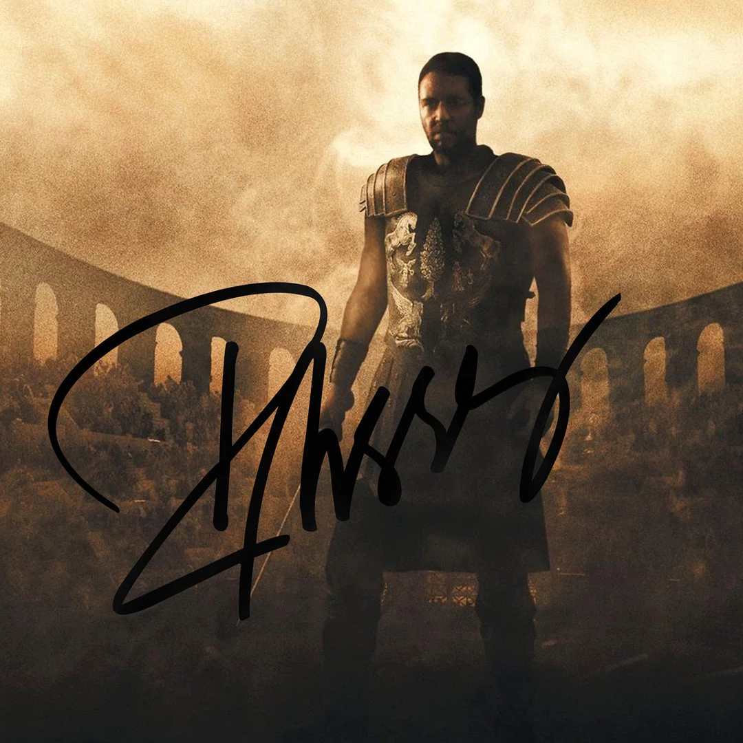 RARE-T Gladiator Movie Soundtrack Limited Signature Edition Studio Licensed Gold LP Custom Frame 2 RARE-T Gladiator Movie Soundtrack Limited Signature Edition Studio Licensed Gold LP Custom Frame