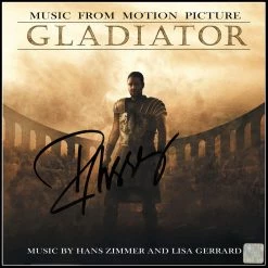 RARE-T Gladiator Movie Soundtrack Limited Signature Edition Studio Licensed Gold LP Custom Frame 13 RARE-T Gladiator Movie Soundtrack Limited Signature Edition Studio Licensed Gold LP Custom Frame