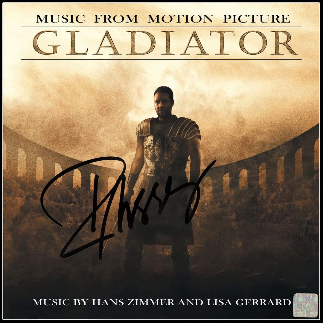 RARE-T Gladiator Movie Soundtrack Limited Signature Edition Studio Licensed Gold LP Custom Frame 3 RARE-T Gladiator Movie Soundtrack Limited Signature Edition Studio Licensed Gold LP Custom Frame
