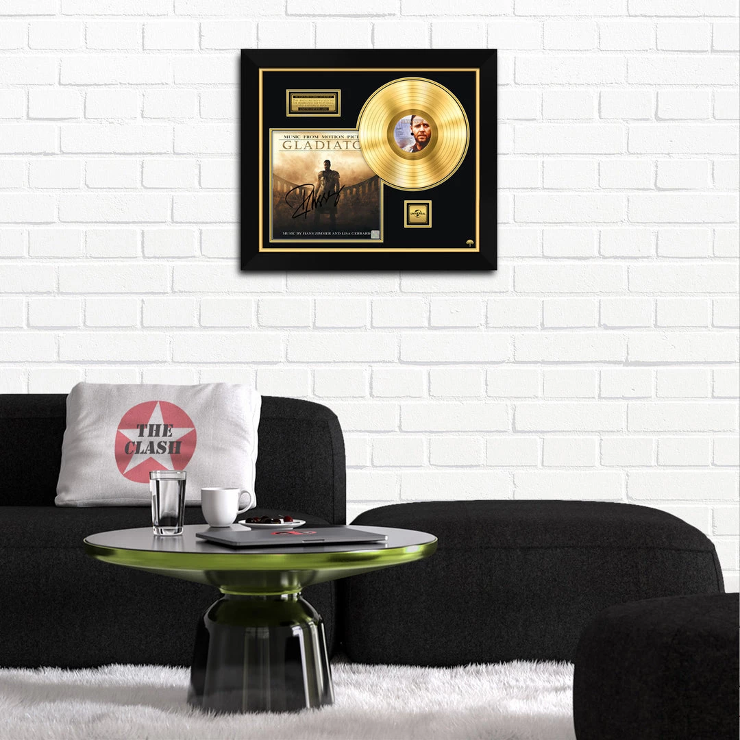 RARE-T Gladiator Movie Soundtrack Limited Signature Edition Studio Licensed Gold LP Custom Frame 4 RARE-T Gladiator Movie Soundtrack Limited Signature Edition Studio Licensed Gold LP Custom Frame