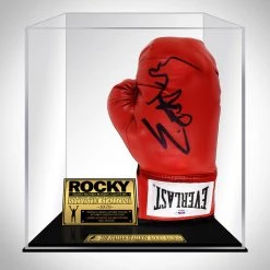 PPC Signed Memorabilia Rocky - PSA/DNA Certified Hand-Signed Boxing Glove By Sylvester Stallone Custom Museum Display